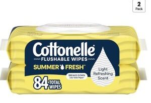 夏日护肤新方式 | Cottonelle香氛可冲湿巾 $2.81 Prime包邮（两包84片）