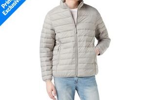 Prime会员必抢｜Amazon Essentials男士轻量棉服$9.99免邮，附送收纳袋