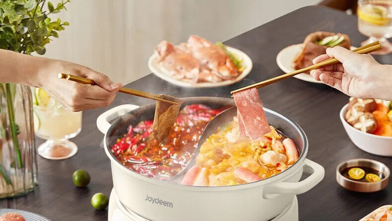 6L鸳鸯电火锅仅需$89❗+赠$10礼卡 Joydeem分体式一锅搞定全家聚餐
