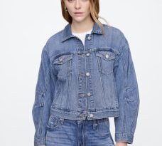 GAP女士经典牛仔外套折后$18包邮｜精选面料百搭复古