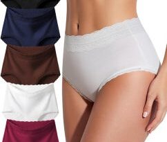 「女内裤推荐」5条高腰蕾丝纯棉款，折后$6.99 Prime包邮