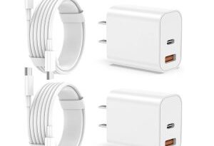 【限时特价】iPhone快充套装仅$8.99｜20W双口充电器+6尺数据线，PD+QC双协议