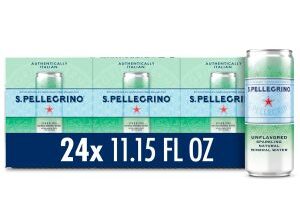 优惠速递｜来自意大利的S.Pellegrino气泡矿泉水24罐装，折后$9.07/箱Prime免邮