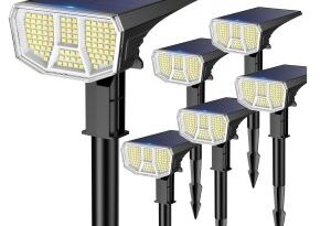 6个太阳能户外射灯组合 | 折扣价$18.47，Prime包邮限时送