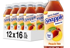 Snapple蜜桃茶限时特价｜零糖爽口 12瓶仅需$6.98（Prime包邮）