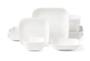 高级感满分｜Lenox方形骨瓷餐具16件套仅$69.99 Prime免邮