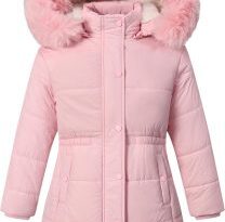可拆卸连帽女童冬季保暖外套$19.99 Prime免邮-多色选