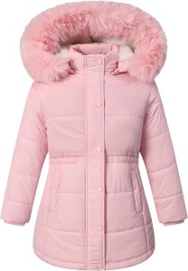 可拆卸连帽女童冬季保暖外套$19.99 Prime免邮-多色选