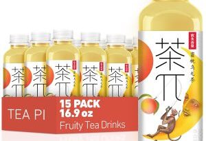【热销好物】茶派白桃乌龙冷泡果茶，折后$32.54/15瓶装Prime包邮