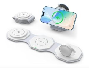 iPhone、手表、耳机一起充｜折叠无线充电器2套$16.99，Prime免邮
