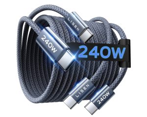 限时开团｜LISEN USB-C快充线240W，两条仅需$5.6包邮